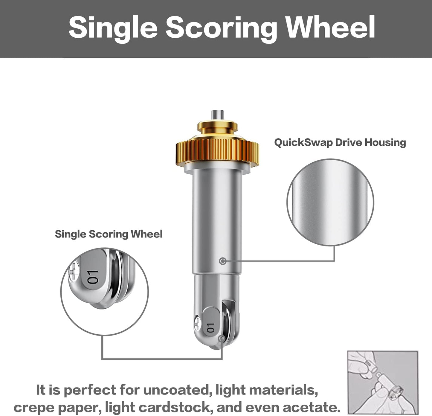 Cricut Scoring Wheel + Housing